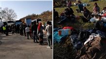 Нелегалы и беженцы застряли в центре Греции (фото)